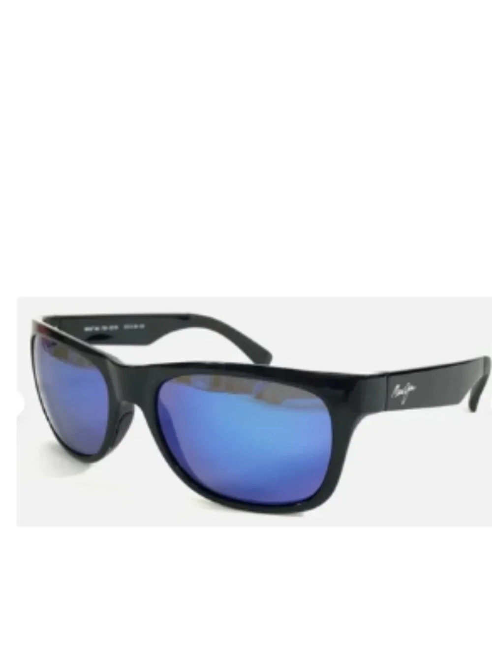 Maui Jim Sunglasses KAHI MJ-736-02 Black Gloss Canada Frames w/ Maui Blue Lenses